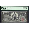 Image 1 : 1896 $2 Educational Silver Certificate Note Fr.248 PCGS Extremely Fine 40PPQ