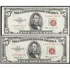 Image 1 : Lot of (2) 1953 $5 Legal Tender Notes