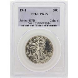 1941 Walking Liberty Half Dollar Silver Proof Coin PCGS PR65