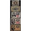 Image 1 : Lot of (5) Miscellaneous Fractional Currency Notes