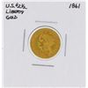 1861 $2 1/2 Liberty Head Quarter Eagle Gold Coin