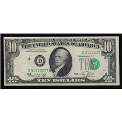 1974 $10 Federal Reserve Note Misalignment ERROR