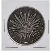 1894oM Mexico 8 Reales Silver Coin Small Hole Punch