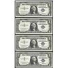 Image 1 : Lot of (4) Consecutive 1957 $1 Silver Certificate Notes Uncirculated