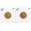 Lot of 1881 & 1900 $5 Liberty Head Half Eagle Gold Coins