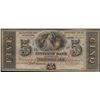 1800's $5 Citizens Bank of Louisiana Obsolete Note