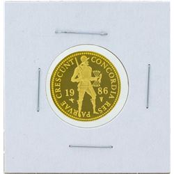 1986 Netherland Gold Ducat Proof Coin