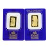 Image 1 : Lot of 2.5 & 5 gram PAMP Suisse .9999 Fine Gold Ingot Bars