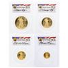 Set of (4) 2006-W 20th Anniversary American Gold Eagle Coins Reagan PCGS PR69DCA