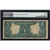 Image 2 : 1899 Mule $5 Indian Chief Silver Certificate Note PMG Choice Fine 15