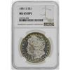 Image 1 : 1881-S $1 Morgan Silver Dollar Coin NGC MS65DPL