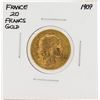 Image 1 : 1909 France 20 Francs Gold Coin