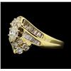 Image 2 : 14KT Yellow Gold 1.03ctw Diamond Ring