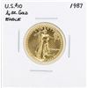 1987 $10 American Gold Eagle Coin