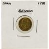 1788 Charles III Spanish 1/2 Escudos Gold Coin