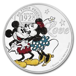 2017 Niue 1 oz Silver $2 Disney Love Coin