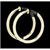 Image 2 : 14KT Yellow Gold Hoop Earrings