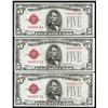 Image 1 : Lot of (3) Consecutive 1928E $5 Legal Tender Notes