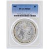 1887 $1 Morgan Silver Dollar Coin PCGS MS65 Great Toning