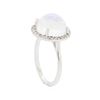 Image 4 : 14KT White Gold Lady's 5.00ct Moonstone and Diamond Ring