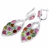 Image 2 : NATURAL MULTI COLOR TOURMALINE Earrings