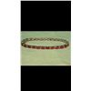 Image 1 : Genuine Ruby & Diamond Solid Gold Tennis Bracelet