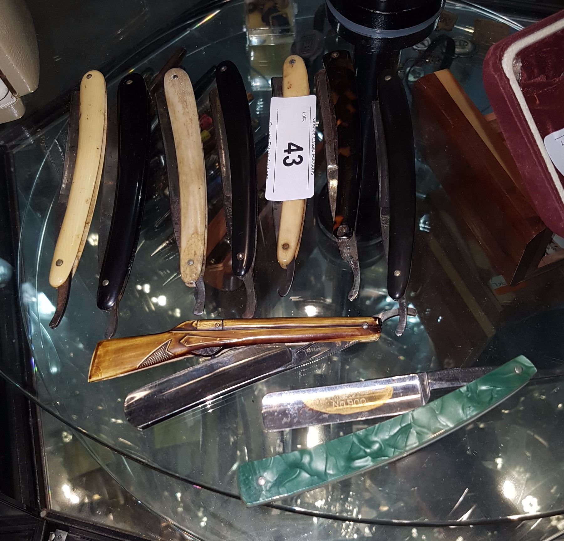 LOT OF 9 VINTAGE STRAIGHT RAZORS