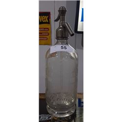 EARLY WILLIAM W. DUNCAN SIPHON BOTTLE