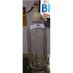 EARLY COUNTRY CLUB BEVERAGE CO SIPHON BOTTLE