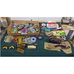 COLLECTION OF APPROX 60+ POLICE, ARMY & MISC PATCHES