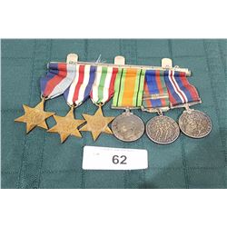 LOT OF 6 ARMY MEDALS