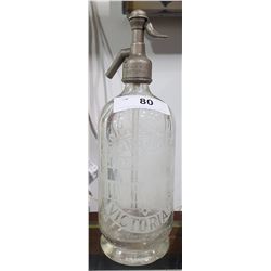 EARLY WILLIAM W. DUNCAN SIPHON BOTTLE