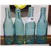 Image 1 : LOT OF 4 ANTIQUE STRAIGHT SIDE COCA COLA BOTTLES