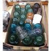 Image 1 : COLLECTION OF COLOURED GLASS INSULATORS