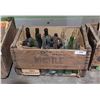Image 1 : WHISTLE WOODEN POP CRATE W/MISC POP BOTTLES