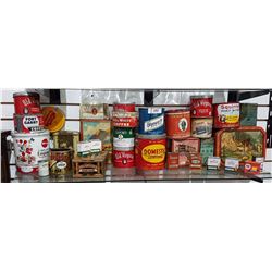 SHELF LOT COLLECTIBLE TINS