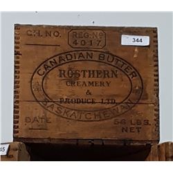 VINTAGE SASKATCHEWAN BUTTER BOX