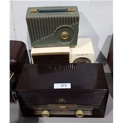 LOT OF 3 VINTAGE RADIOS