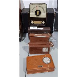 LOT OF 5 VINTAGE RADIOS