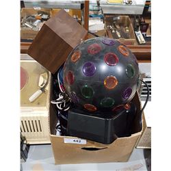 BOX LOT OF DISCO BALLS