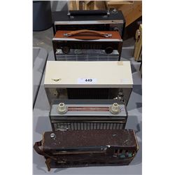 LOT OF 5 VINTAGE RADIOS