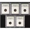 Image 1 : Lot of (5) Roman Widow's Mite Sized Bronze Coins 50 BC - 400 AD (INB Encapsulated)
