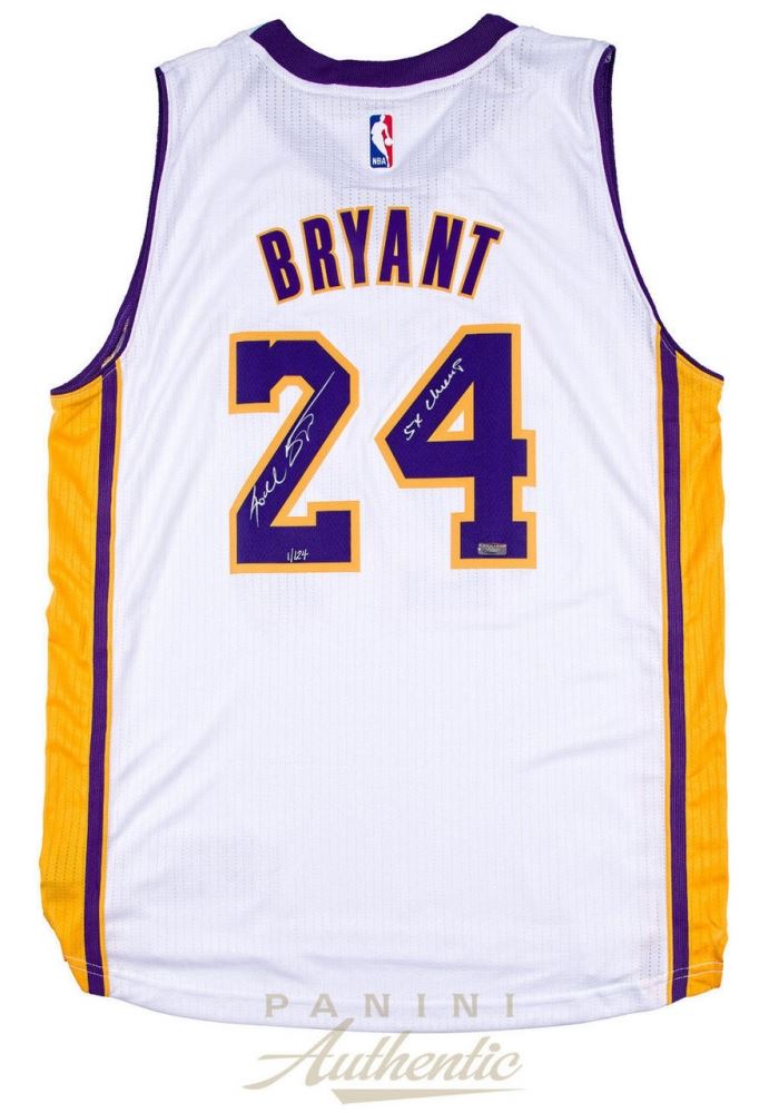 Kobe Bryant Signed Lakers Jersey Inscribed Kobe Bryant Signed Lakers Jersey Inscribed