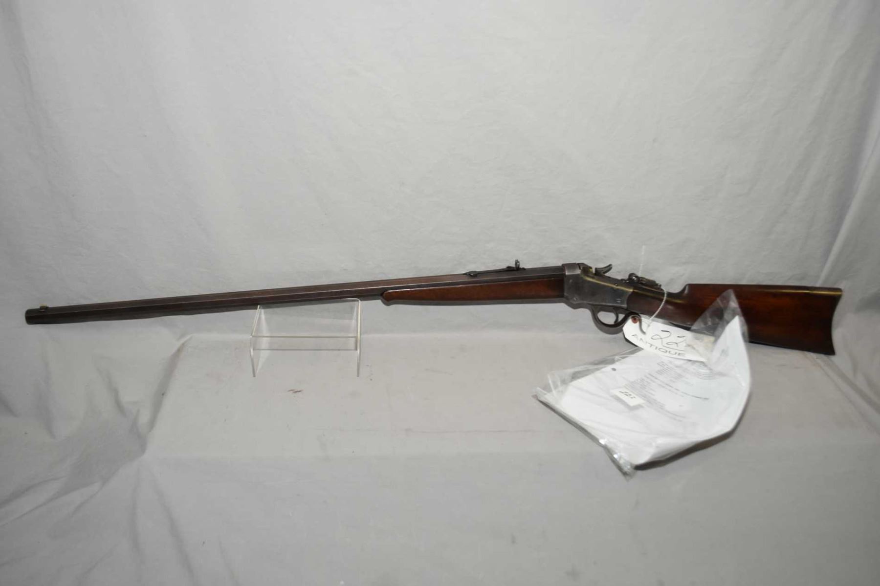 Winchester Model 1885 Low Wall .32 Rimfire Long Cal SIngle Shot Falling