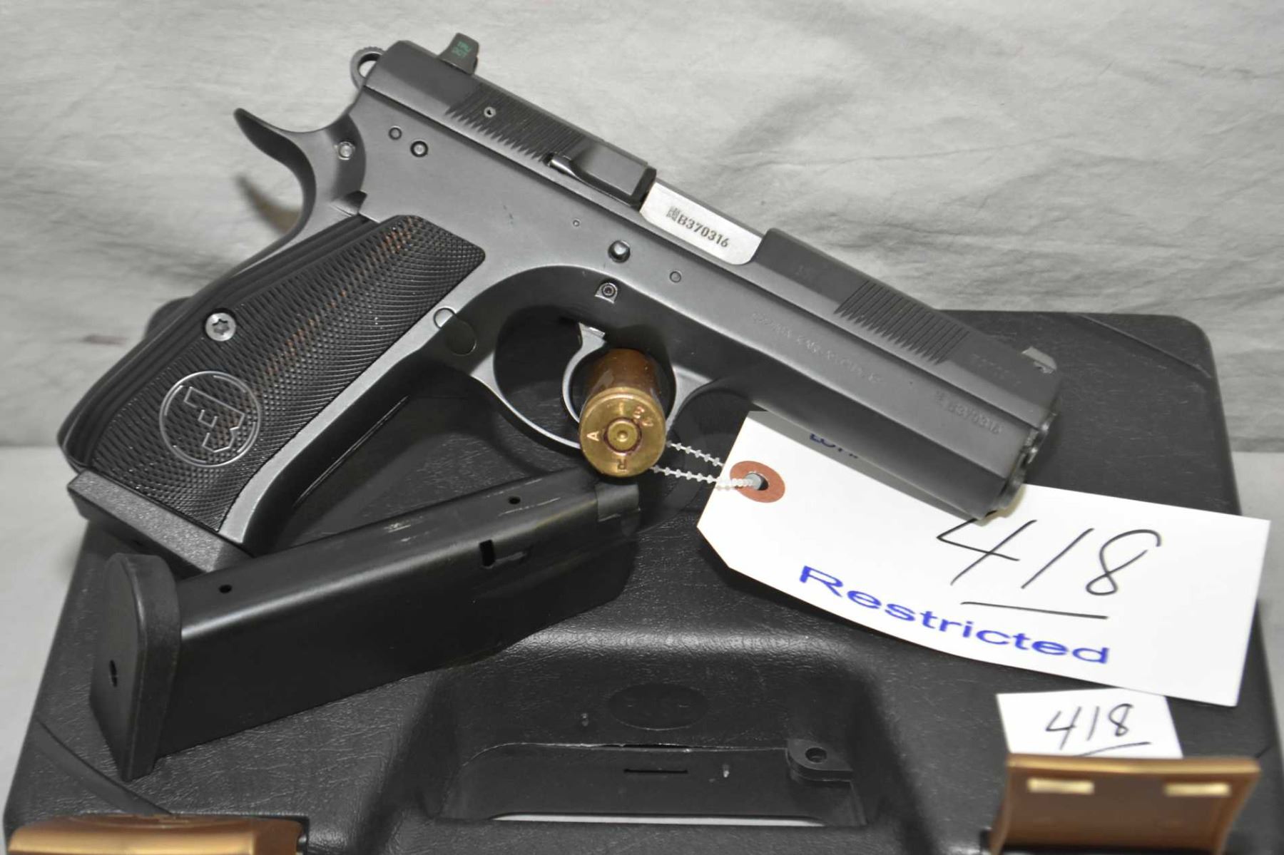 Cz Model Cz 97 45 Auto Cal 10 Shot Semi Auto Pistol W 123 Mm l Appears Excellent In Origina