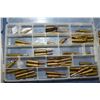 Image 1 : Lot of Four Plastic Trays : Collector's Ammo Samples & Brass with index cards on listing of contents
