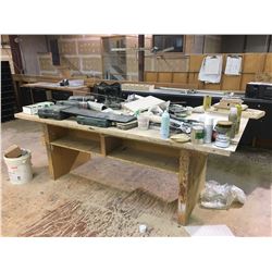 WOOD WORK TABLE - APPROX. 4 X 8 FT