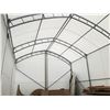 Image 2 : LARGE WHITE OUTDOOR STORAGE TENT WITH CURTAIN SIDE OPENING - APPROX. 40 X 21 FT
