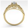 Image 4 : 0.50 CTW VS/SI Oval Diamond Solitaire Engagement Ring Deco Size 7 18K Yellow Gold - REF-104M7F - 360