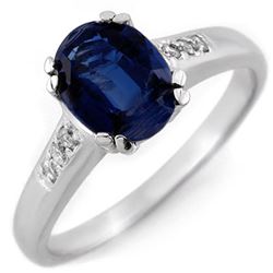 1.35 CTW Kaynite & Diamond Ring 10K White Gold - REF-36H4M - 11717